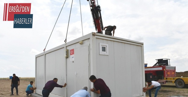 Kulu’da mevsimlik işçiler için konteynerler yerleştirildi
