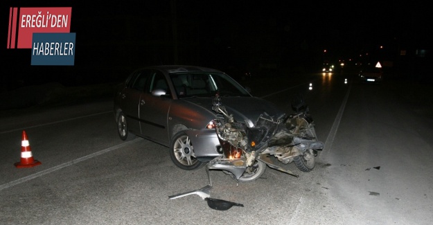 Konya’da otomobil ile motosiklet çarpıştı: 2 yaralı