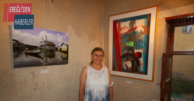 Sanatçıların köyünde sanat evi ve sergisi açıldı