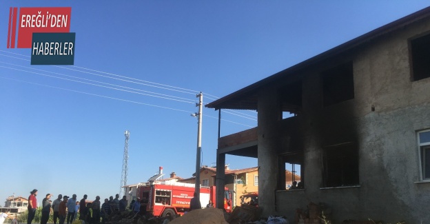Konya’da evde çıkan yangın korkuttu