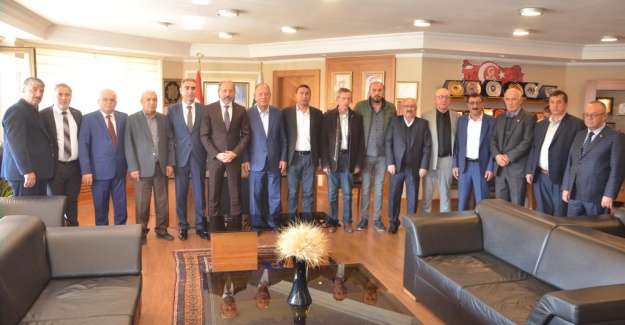 Karabacak'tan Başkan Oprukçuya ziyaret