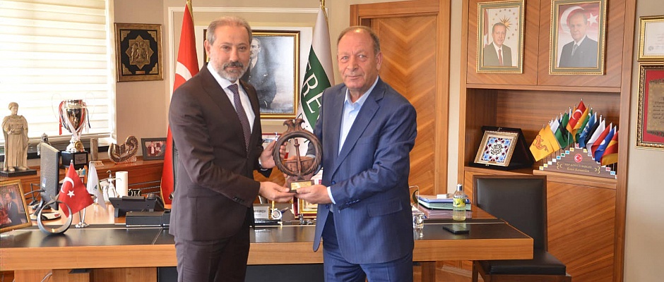 Karabacak'tan Başkan Oprukçuya ziyaret