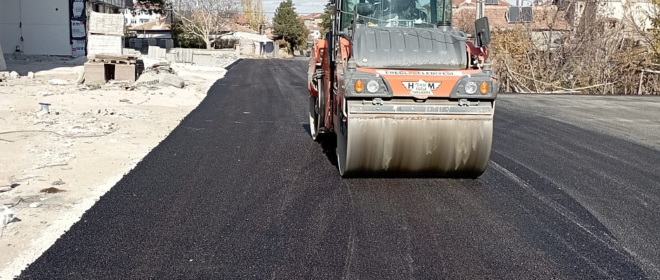 Üçgöz mahallesine sıcak asfalt